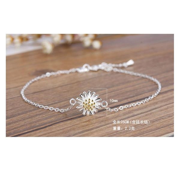 fashion summer 925 sterling silver small fresh flower chrysanthemum anklet for women pendant chain ankle bracelet foot qylofe, Red;blue
fashion summer 925 sterling silver small fresh flower chrysanthemum anklet for women pendant chain ankle bracelet foot qylofe, Red;blue