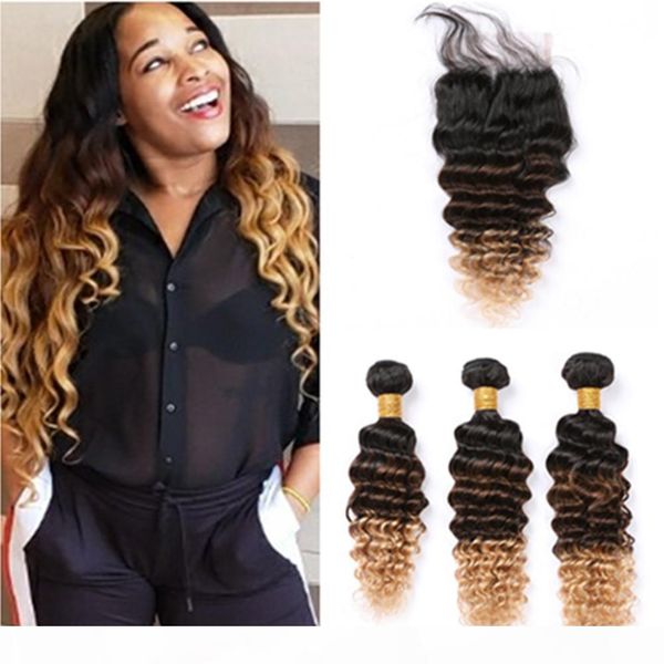 #1b 4 27 ombre deep wave human hair bundles with closure black brown to honey blonde ombre peruvian hair weaves with lace closure
#1b 4 27 ombre deep wave human hair bundles with closure black brown to honey blonde ombre peruvian hair weaves with lace closure