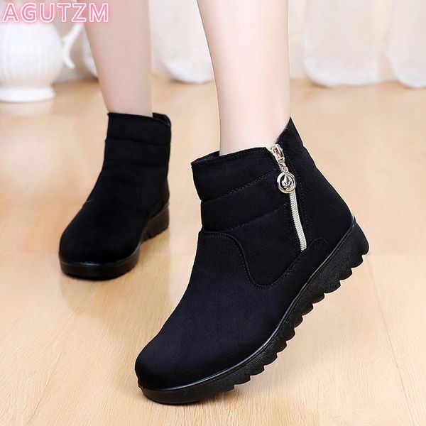2020 women snow boots warm short fur plush winter ankle boot plus size platform ladies suede zip shoes female comfort drop shipp, Black
2020 women snow boots warm short fur plush winter ankle boot plus size platform ladies suede zip shoes female comfort drop shipp, Black