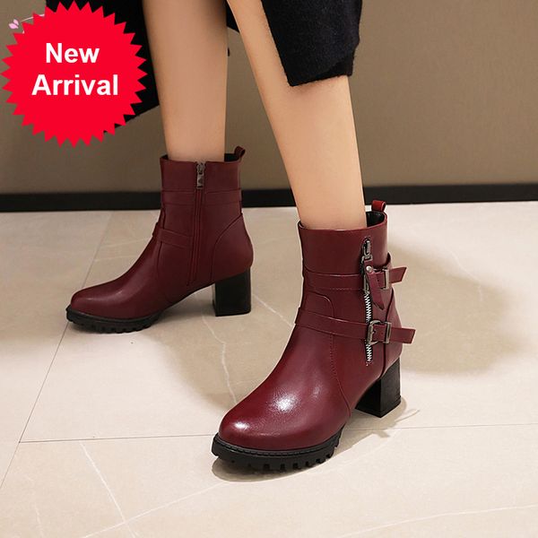 2021 the new comfortable street style round toe ankle buckle black zipper red high heels robust riding boots women's shoes lfi0
2021 the new comfortable street style round toe ankle buckle black zipper red high heels robust riding boots women's shoes lfi0