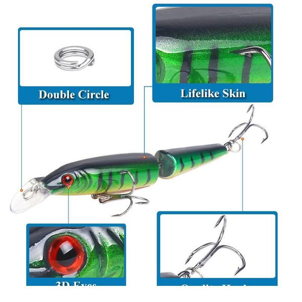 1pcs fishing lure minnow quality professional bait 105mm 9g swim bait jointed bait 1pcs qylygw
1pcs fishing lure minnow quality professional bait 105mm 9g swim bait jointed bait 1pcs qylygw