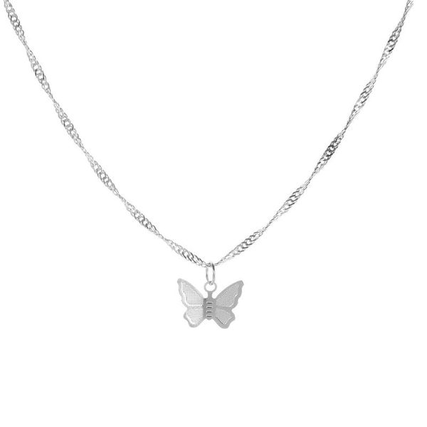 european and american new bohemian simple butterfly pendant necklace for women tyle fashion jewelry, Silver
european and american new bohemian simple butterfly pendant necklace for women tyle fashion jewelry, Silver