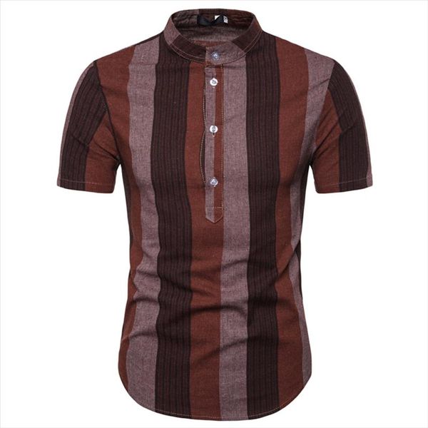 2021 new summer brand shirt men short sleeve loose thin cotton line shirt male fashion striped trend o neck tees, White;black
2021 new summer brand shirt men short sleeve loose thin cotton line shirt male fashion striped trend o neck tees, White;black