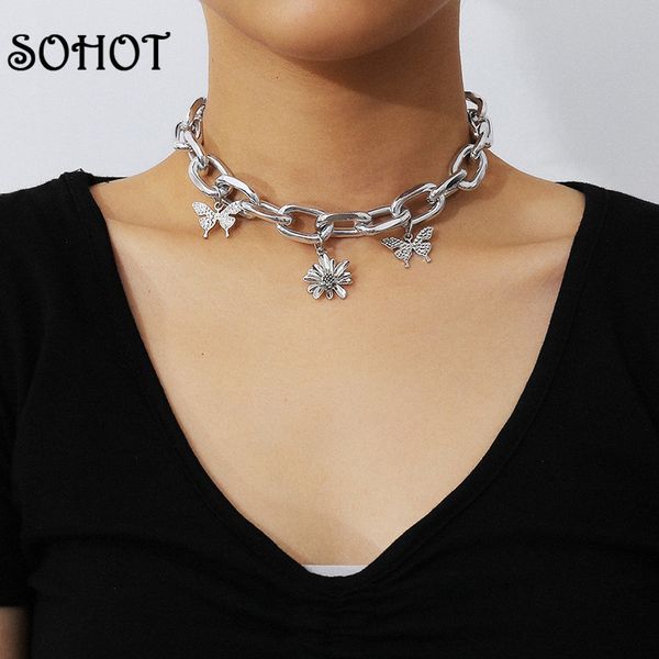 soins wide geometric alloy chain cute flowers butterfly tassel pendant women choker necklace chic charming for female party, Golden;silver
soins wide geometric alloy chain cute flowers butterfly tassel pendant women choker necklace chic charming for female party, Golden;silver