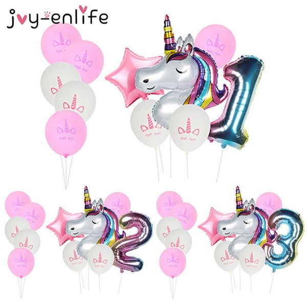11pcs/lot rainbow balloons unicorn decoration number balloon kids birthday party baby shower decor globos
11pcs/lot rainbow balloons unicorn decoration number balloon kids birthday party baby shower decor globos