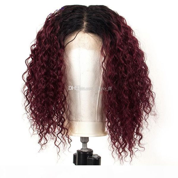 two tone ombre burgundy полный шнурок человеческих волос парики t1b 99j вода волнистой перуанский волос девственница бордового 150% плотност, Black;brown
two tone ombre burgundy полный шнурок человеческих волос парики t1b 99j вода волнистой перуанский волос девственница бордового 150% плотност, Black;brown