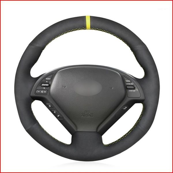 black suede hand sew comfortable soft steering wheel cover for infiniti g g25 g35 g37 ex ex35 ex37 q q40 q60 qx50 (us) 2014-20201
black suede hand sew comfortable soft steering wheel cover for infiniti g g25 g35 g37 ex ex35 ex37 q q40 q60 qx50 (us) 2014-20201