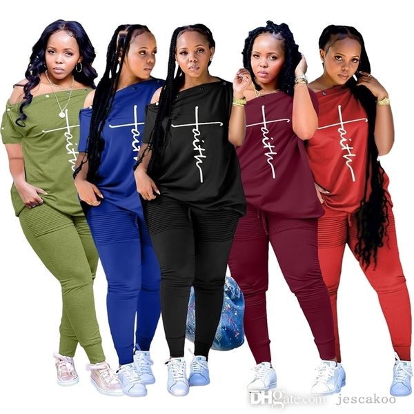 women 2 piece pleated pants suits fashion letters printed button slash neck loose ladies plus size pullover trousers outfits, White
women 2 piece pleated pants suits fashion letters printed button slash neck loose ladies plus size pullover trousers outfits, White