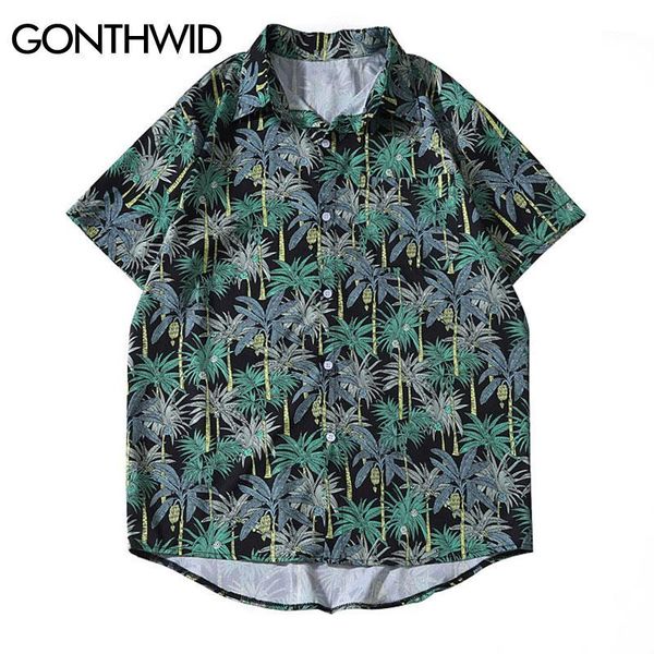 gonthwid palm coconut trees print hawaiian shirts summer men casual short sleeve beach camp aloha holiday shirt fashion male, White;black
gonthwid palm coconut trees print hawaiian shirts summer men casual short sleeve beach camp aloha holiday shirt fashion male, White;black
