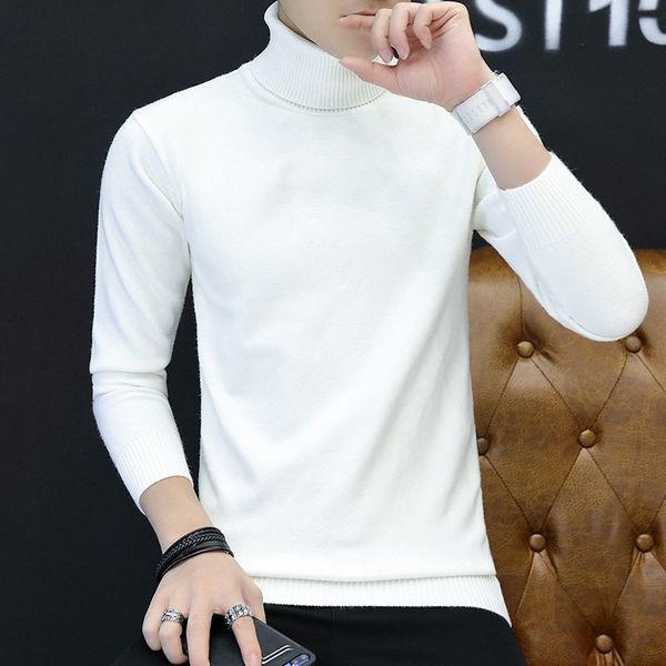 korean clothes spring autumn new fashion sweater men's pullover black white elasticity slim fit jumpers knitted turtleneck pull q1113, White;black
korean clothes spring autumn new fashion sweater men's pullover black white elasticity slim fit jumpers knitted turtleneck pull q1113, White;black