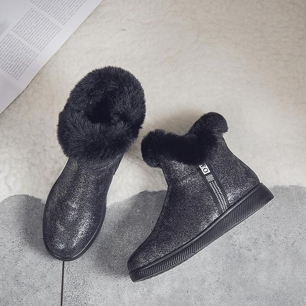 valstone winter women snow boots trendy ankle casual slip-on warm shoes for women outdoor anti-skid footwear plus size 35-43, Black
valstone winter women snow boots trendy ankle casual slip-on warm shoes for women outdoor anti-skid footwear plus size 35-43, Black