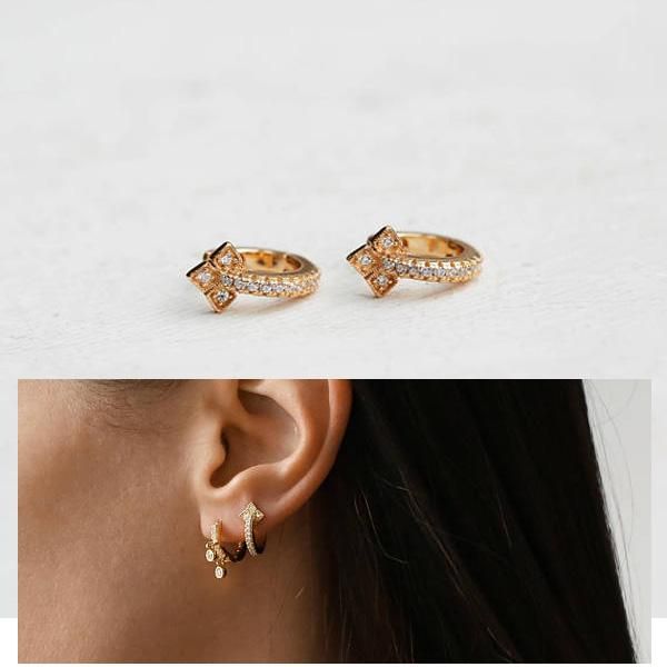 hoop & huggie dainty delicate mini hoops cz flower earring for women vermeil 925 sterling silver small, Golden;silver
hoop & huggie dainty delicate mini hoops cz flower earring for women vermeil 925 sterling silver small, Golden;silver