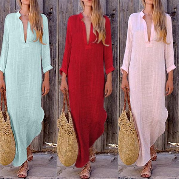 весна лето новые женщины длинный рукав boho юбка пластин хлопок белье свободные длинные макси сплошные юбки kaftan v sundress мода, Black
весна лето новые женщины длинный рукав boho юбка пластин хлопок белье свободные длинные макси сплошные юбки kaftan v sundress мода, Black