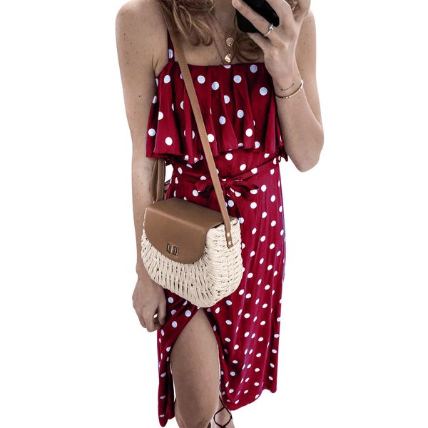 e-baihui 2021 european and american style casual simple high waist skirt, beach polka dot suspender dress yf01926, Black;gray
e-baihui 2021 european and american style casual simple high waist skirt, beach polka dot suspender dress yf01926, Black;gray
