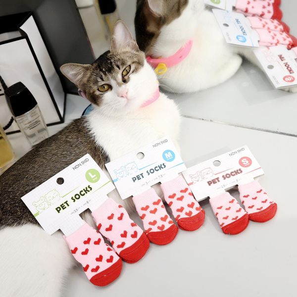 pet dog socks cute 4 pcs/set indoor soft quality cotton warm anti-skid paws dirts away easy washing dog cat shoe socks dh0335
pet dog socks cute 4 pcs/set indoor soft quality cotton warm anti-skid paws dirts away easy washing dog cat shoe socks dh0335