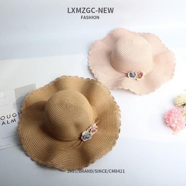 fashion summer sun hat straw beach ha cute girls women casual wavy edge flowers summer cap visor wide brim straw beach side cap, Blue;gray
fashion summer sun hat straw beach ha cute girls women casual wavy edge flowers summer cap visor wide brim straw beach side cap, Blue;gray