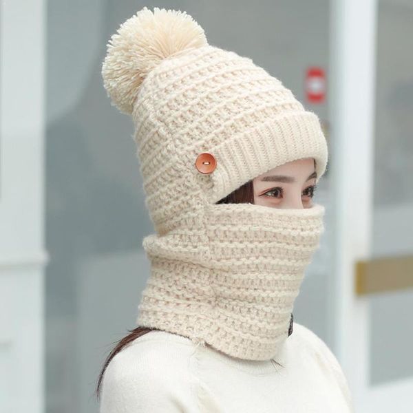 beanie/skull caps plush knitted bib one-piece hat women warm mask for girls cap pompom fur hats beanies skullies a5f5, Blue;gray
beanie/skull caps plush knitted bib one-piece hat women warm mask for girls cap pompom fur hats beanies skullies a5f5, Blue;gray