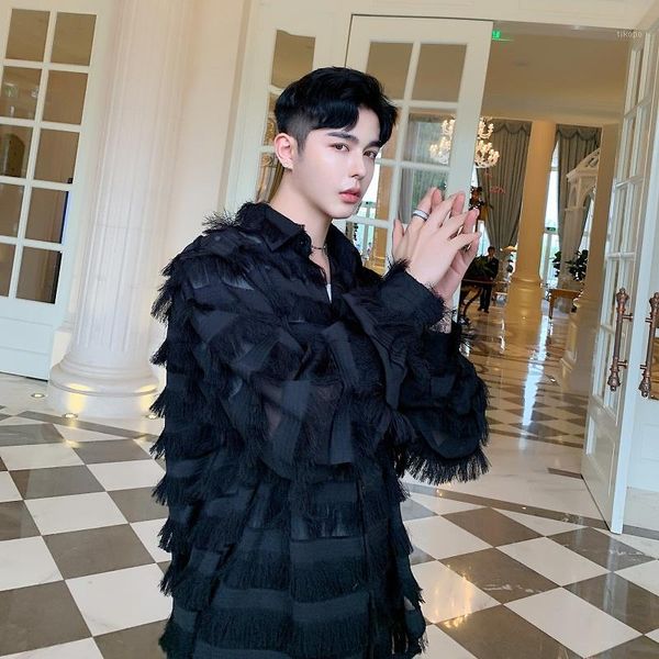 men tassels fashion long sleeve loose casual black white shirt male women streetwear hip hop party dress shirts lovers shirts1, White;black
men tassels fashion long sleeve loose casual black white shirt male women streetwear hip hop party dress shirts lovers shirts1, White;black