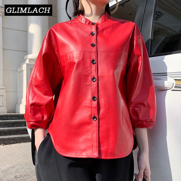 new oversize style leather jacket lady real sheepskin loose lantern sleeve genuine leather short coat women casual clothes 201030, Black
new oversize style leather jacket lady real sheepskin loose lantern sleeve genuine leather short coat women casual clothes 201030, Black