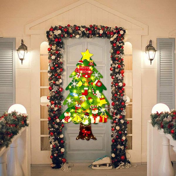 diy felt christmas tree new yea kids toys artificial tree wall hanging ornaments xmas gifts navidad decorations for home
diy felt christmas tree new yea kids toys artificial tree wall hanging ornaments xmas gifts navidad decorations for home
