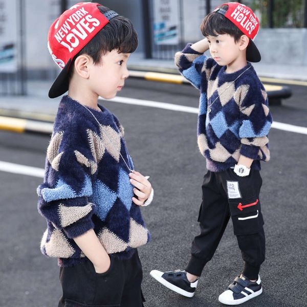pullover clothing sweater and boys' winter autumn new children's mink cashmere ox09djdaqs12, Blue
pullover clothing sweater and boys' winter autumn new children's mink cashmere ox09djdaqs12, Blue