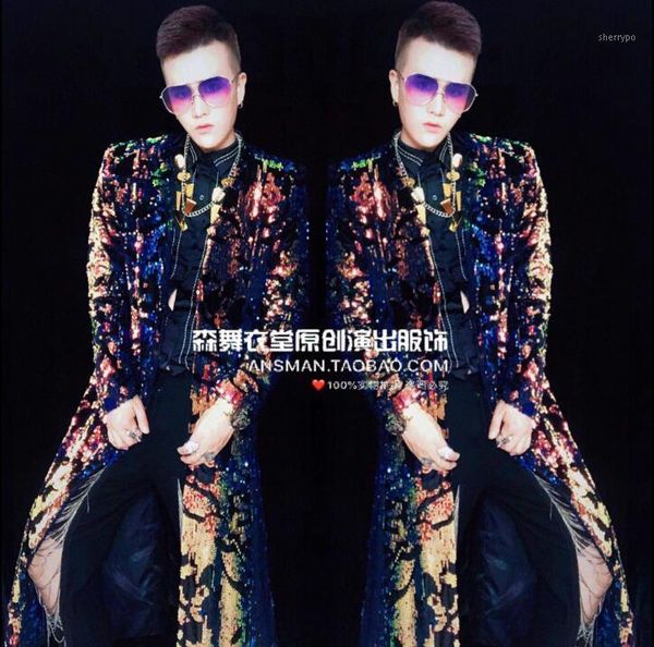 male singer dj nightclub trench coat bar metal magic color long jacket men's personality fashion umbrella coat men stage costume1, Tan;black
male singer dj nightclub trench coat bar metal magic color long jacket men's personality fashion umbrella coat men stage costume1, Tan;black