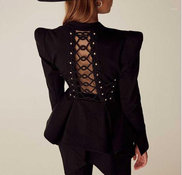 european and american fashion minority hollow slim slimming swallowtail goth punk back hollow cross strap suit jacket female1, White;black
european and american fashion minority hollow slim slimming swallowtail goth punk back hollow cross strap suit jacket female1, White;black
