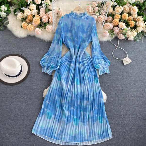 2021 new design tie dye maxi girl sweet puff neck to line dressed autumn fashion streetwear long dress tdhi, Black;gray
2021 new design tie dye maxi girl sweet puff neck to line dressed autumn fashion streetwear long dress tdhi, Black;gray