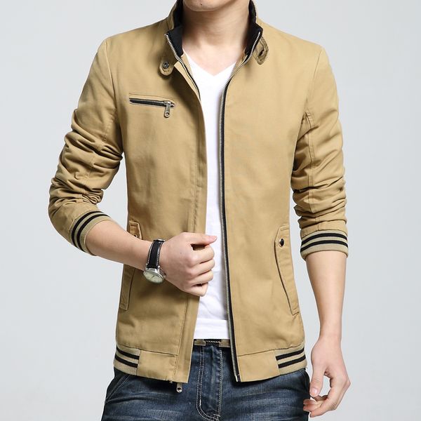 new spring autumn men casual jacket coat men's fashion washed pure cotton brand clothing stand collar khaki jackets male coats, Black;brown
new spring autumn men casual jacket coat men's fashion washed pure cotton brand clothing stand collar khaki jackets male coats, Black;brown