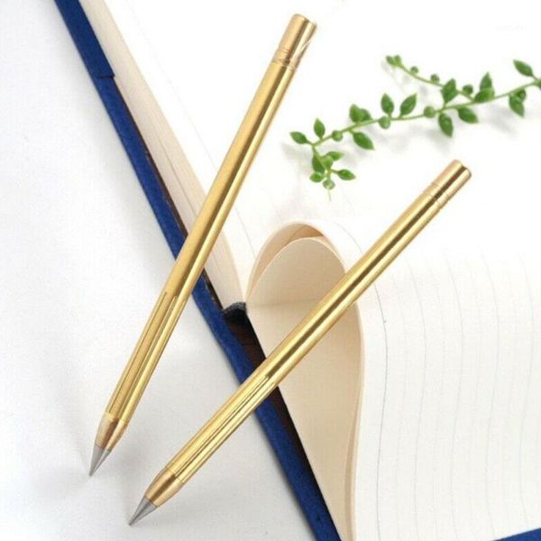 ballpoint pens retro brass inkless pen pure metal no-ink copper gift stylus everlasting pencil outdoor travel 1pcs1, Blue;orange
ballpoint pens retro brass inkless pen pure metal no-ink copper gift stylus everlasting pencil outdoor travel 1pcs1, Blue;orange