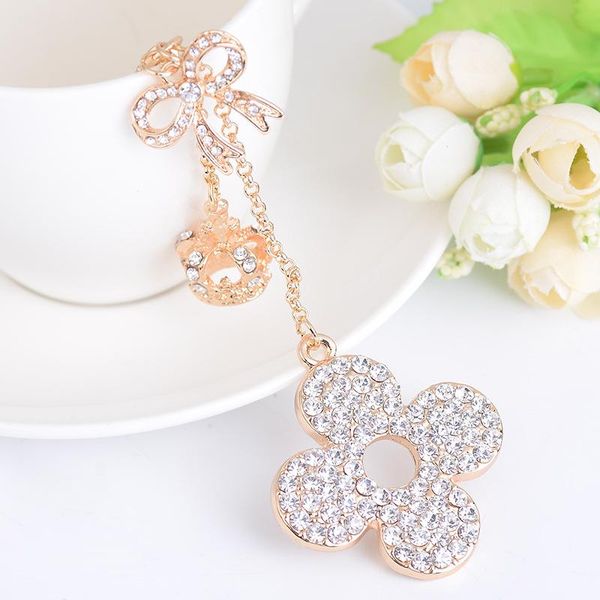 keychains creative clover key chains brands rhinestone keyrings fashion ring holder car women bag charm pendant wholesale, Silver
keychains creative clover key chains brands rhinestone keyrings fashion ring holder car women bag charm pendant wholesale, Silver