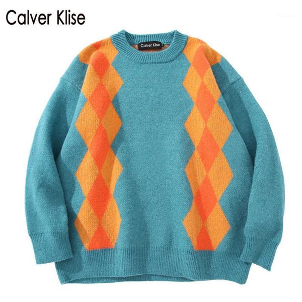 calver klise argyle plaid knitted sweaters streetwear hip hop casual wool pullover men women fashion harajuku knitwear 1, White;black
calver klise argyle plaid knitted sweaters streetwear hip hop casual wool pullover men women fashion harajuku knitwear 1, White;black