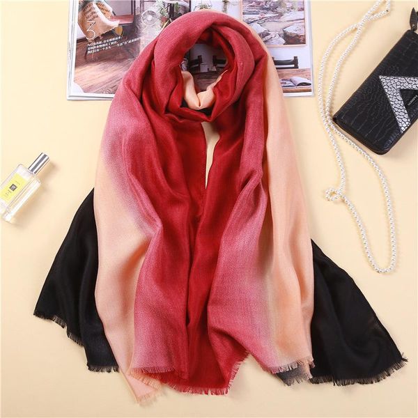 new fashion gradient color scarf three color striped women scarves travel shawl wrap pashmina winter scarf femme wmtshn, Blue;gray
new fashion gradient color scarf three color striped women scarves travel shawl wrap pashmina winter scarf femme wmtshn, Blue;gray