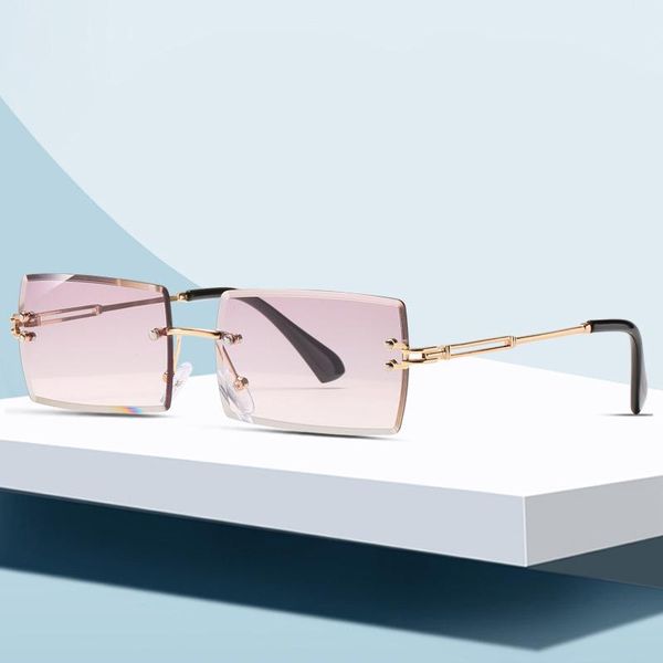 sunglasses fashion rimless rectangle women tinted crystal gradient square shades sun glasses female vintage uv400, White;black
sunglasses fashion rimless rectangle women tinted crystal gradient square shades sun glasses female vintage uv400, White;black