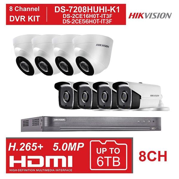 5mp hikvision 8-channel dvr hybrid video surveillance recorder with 5mp dome and security camera kits
5mp hikvision 8-channel dvr hybrid video surveillance recorder with 5mp dome and security camera kits