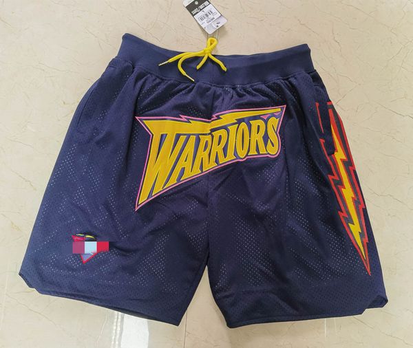

golden state warriors men basketball shorts just don by mitchell & ness men pocket retro pants size s-3xl, Black;red