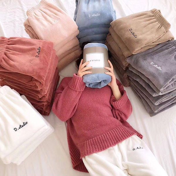 fairy warm sports pants women's winter casual loose pyjama bottoms casual home student lazy pants pants, Black;white
fairy warm sports pants women's winter casual loose pyjama bottoms casual home student lazy pants pants, Black;white