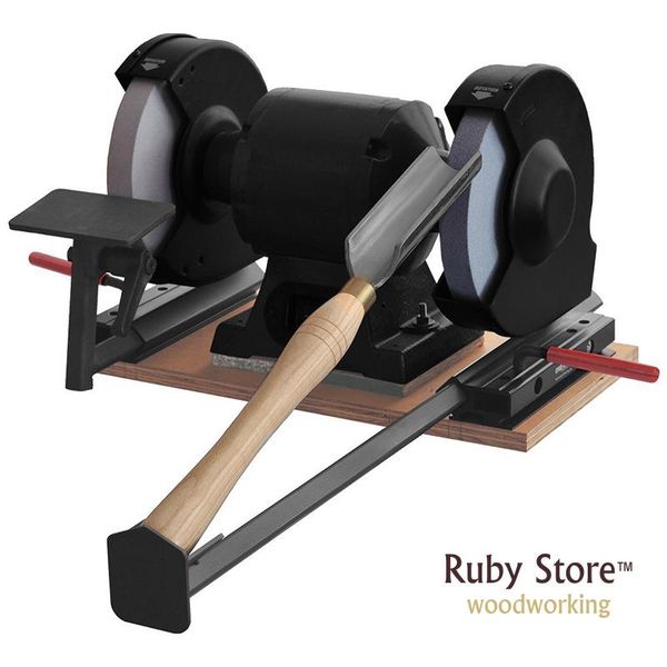 sharpening grinding jig attachment kit for woodturning tools, woodturning gauges and grinder not included