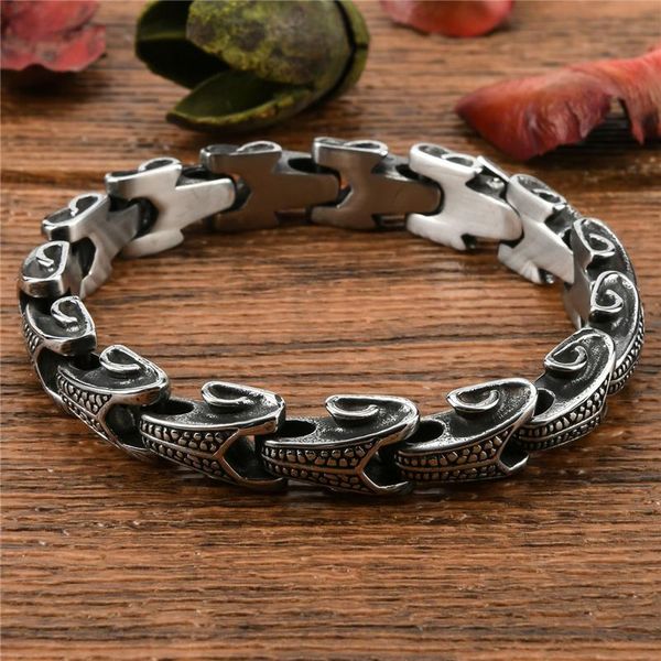 Retro Solid Dragon Bangles Fashion Jewelry Stainless Steel Keel Bracelet Accessories Men's Wristband Cuff Bracelets Dropshipping, Black
Retro Solid Dragon Bangles Fashion Jewelry Stainless Steel Keel Bracelet Accessories Men's Wristband Cuff Bracelets Dropshipping, Black