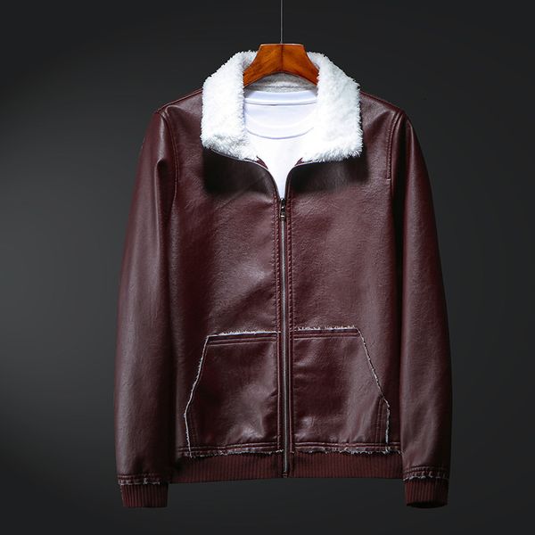 new plus size 5xl-8xl jacket men casual autumn winter fur collar plush mens faux leather jackets and coats my147, Black;brown
new plus size 5xl-8xl jacket men casual autumn winter fur collar plush mens faux leather jackets and coats my147, Black;brown