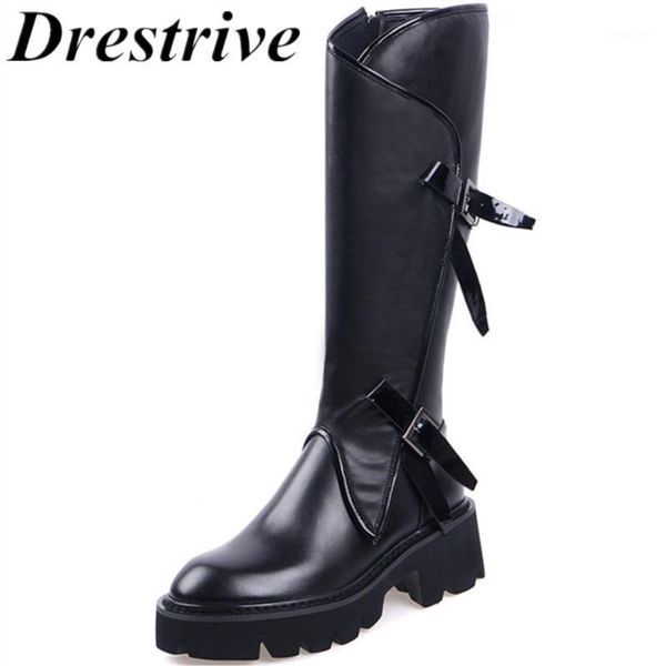 drestrive cow leather women knee high boots mid heels 5.5 cm non slip platform zipper buckle female knight boots winter black1, Black
drestrive cow leather women knee high boots mid heels 5.5 cm non slip platform zipper buckle female knight boots winter black1, Black