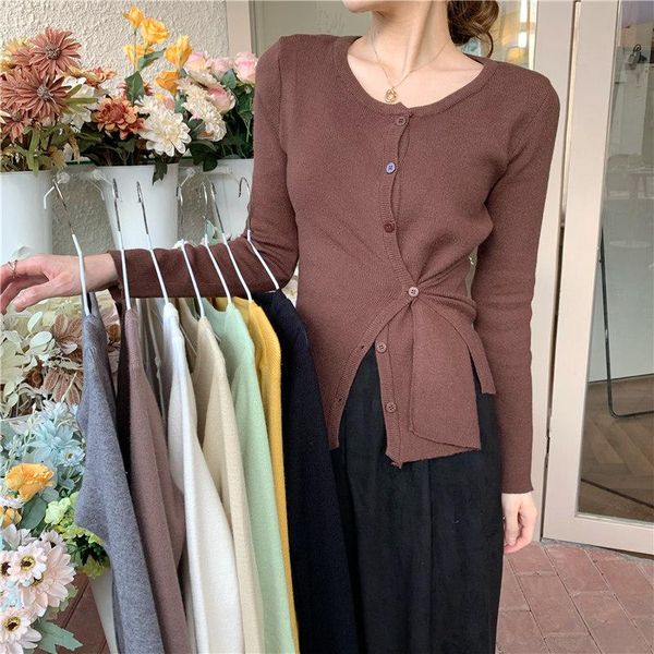 irregular long sleeve knit coat buttons female fall 2020 new thin paragraph cardigan han edition cultivate morality, White
irregular long sleeve knit coat buttons female fall 2020 new thin paragraph cardigan han edition cultivate morality, White