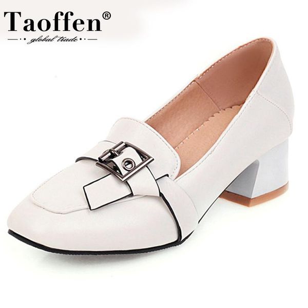 taoffen solid color women pumps sweet soft leather daily buckle shoes women metal shallow party mujer footwear size 33-39, Black
taoffen solid color women pumps sweet soft leather daily buckle shoes women metal shallow party mujer footwear size 33-39, Black