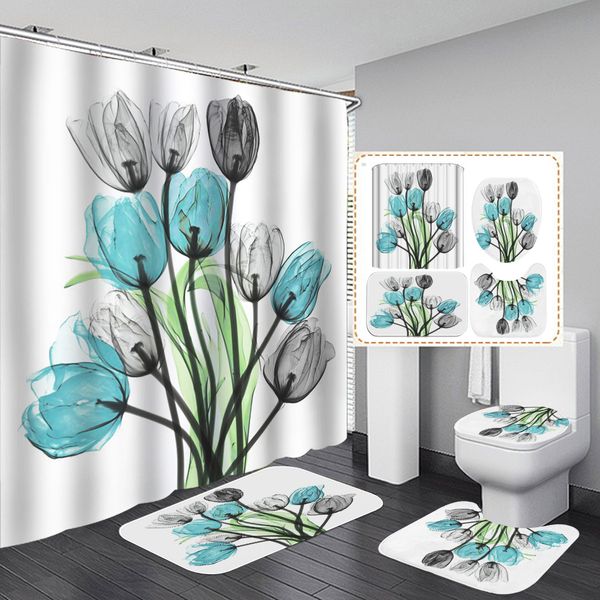 beautiful flowers print fabric shower curtain bathroom curtains set tulip anti-skid rugs toilet lid cover bath mat carpet sets
beautiful flowers print fabric shower curtain bathroom curtains set tulip anti-skid rugs toilet lid cover bath mat carpet sets