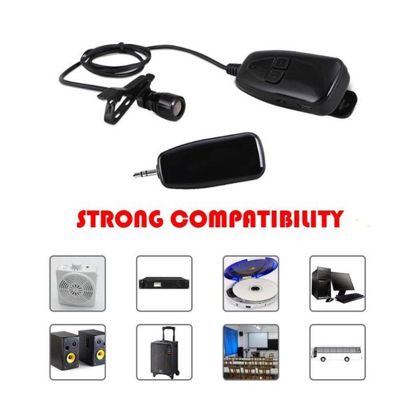 2.4g wireless microphone lapel clip microphone rechargeable portable voice fm loudspeaker
2.4g wireless microphone lapel clip microphone rechargeable portable voice fm loudspeaker