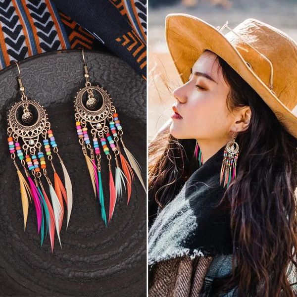 artilady pendant earrings for women new fashion jewelry 2020 boho tassel feathers dream catcher dangle drop earrings wholesale, Silver
artilady pendant earrings for women new fashion jewelry 2020 boho tassel feathers dream catcher dangle drop earrings wholesale, Silver