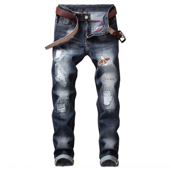 onsjv new new men's trousers jeans korean casual pants jeansjeans and jeansstyle fashion slim fit hmouu hole casual embroidered straigh, Blue
onsjv new new men's trousers jeans korean casual pants jeansjeans and jeansstyle fashion slim fit hmouu hole casual embroidered straigh, Blue