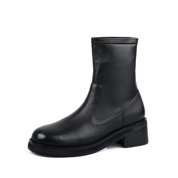 2021 new cow leather ladies boots round toe thick high heels ankle vintage autumn winter party working shoes woman n8lg, Black
2021 new cow leather ladies boots round toe thick high heels ankle vintage autumn winter party working shoes woman n8lg, Black