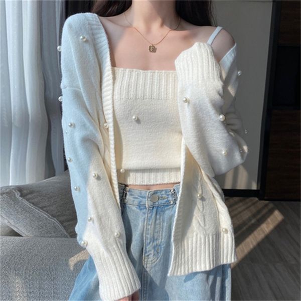 2021 new new style outer wear white knitted cardigan women's gentle wind sweater coat a80q, White;black
2021 new new style outer wear white knitted cardigan women's gentle wind sweater coat a80q, White;black