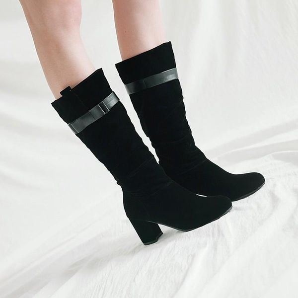 flock boots womens long tube short boot winter high heel denim boot 2020 lady stylish mid-calf boots buckle strap shoes, Black
flock boots womens long tube short boot winter high heel denim boot 2020 lady stylish mid-calf boots buckle strap shoes, Black